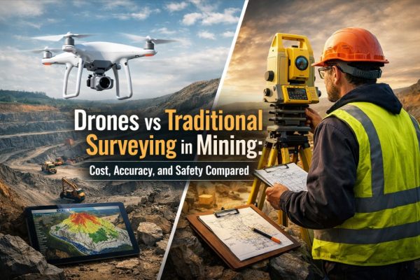 Drones vs Traditional Surveying in Mining